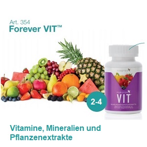 Forever VIT, Nahrungsergänzungsmittel von Forever Living Products, Bestellnummer 354