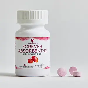 Forever Absorbent-D, Vitamin D e E, Kautabletten, Bestellnummer 672